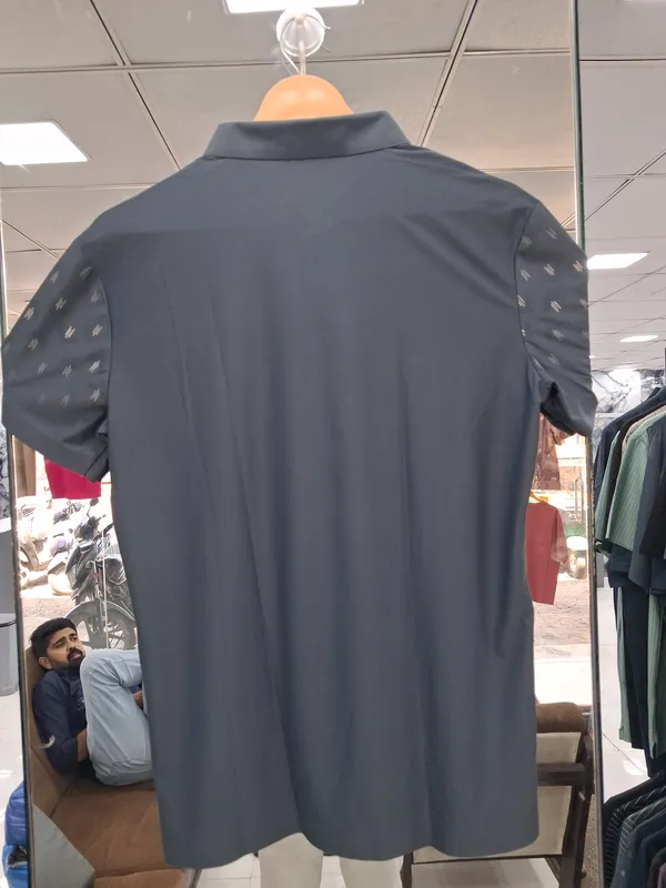 Dark_Grey_Imported_Lycra_Solid_Polo_T-Shirt_For_Men