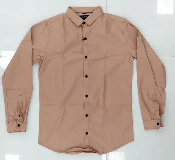 Peach_Cotton_Solid_Formal_Shirt_For_Men