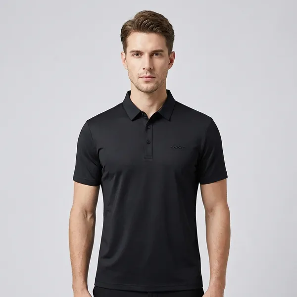 Black_Imported_Lycra_Solid_Polo_T-Shirt_For_Men