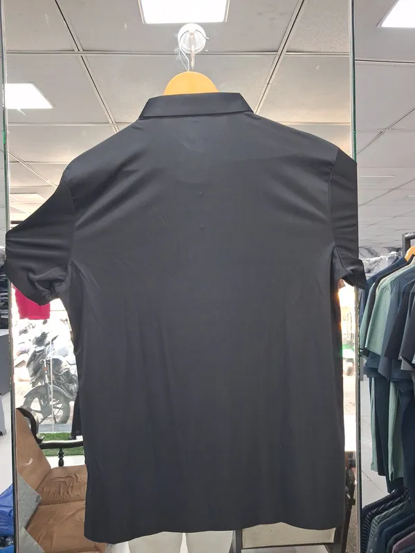 Black_Imported_Lycra_Solid_Polo_T-Shirt_For_Men