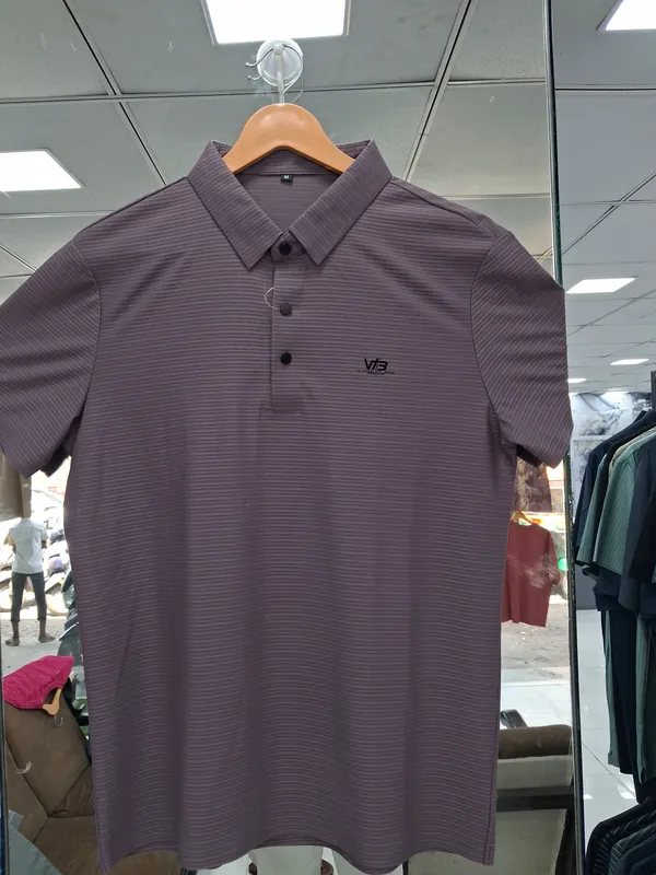 Purple_Imported_Lycra_Solid_Polo_T-Shirt_For_Men
