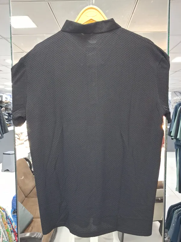 Grey_Imported_Lycra_Solid_Polo_T-Shirt_For_Men