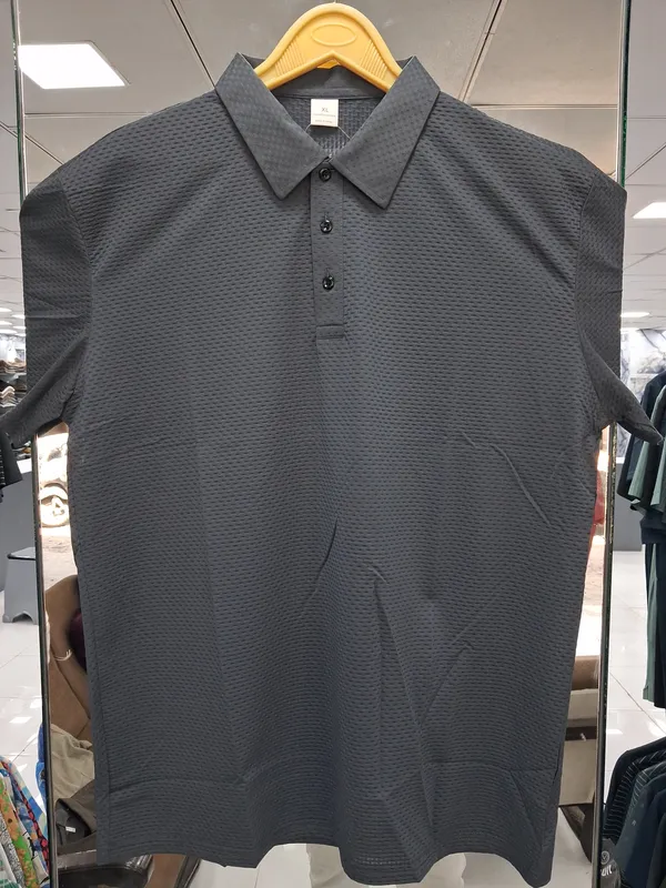 Black_Imported_Lycra_Solid_Polo_T-Shirt_For_Men