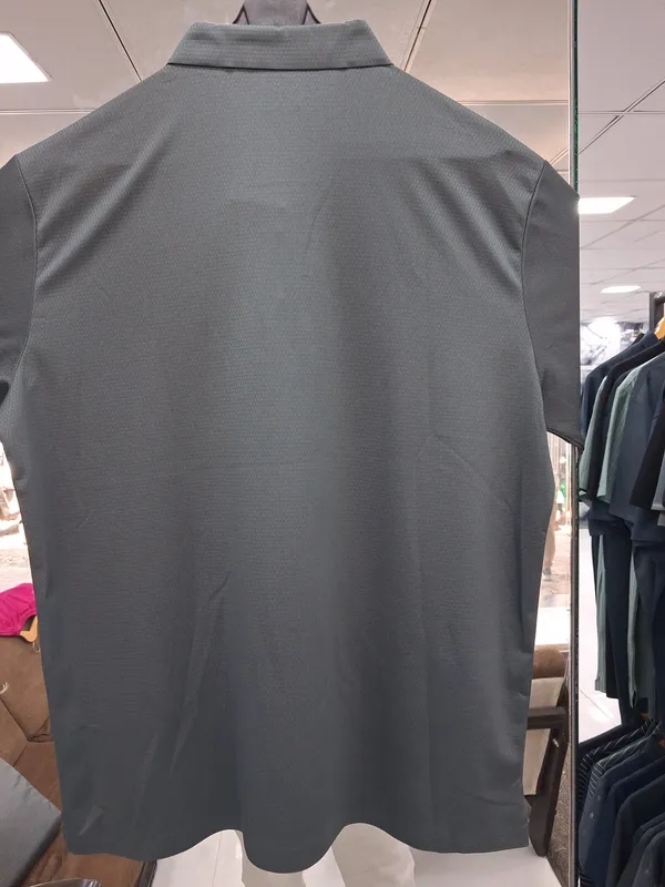 Dark_Grey_Imported_Lycra_Solid_Polo_T-Shirt_For_Men