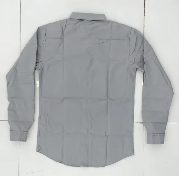 Grey_Cotton_Solid_Shirt_For_Men