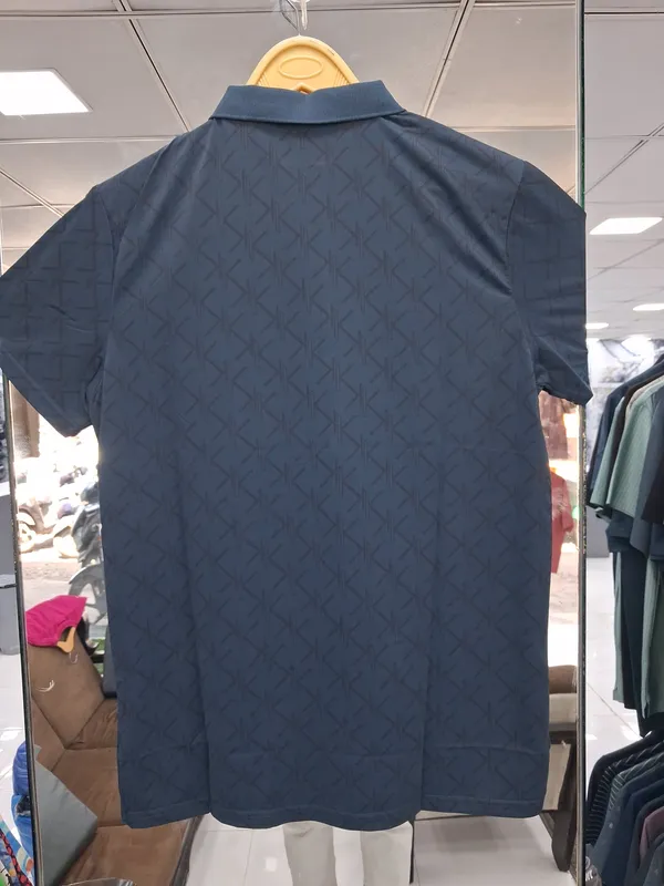 Navy_Blue_Imported_Lycra_Solid_Polo_T-Shirt_For_Men