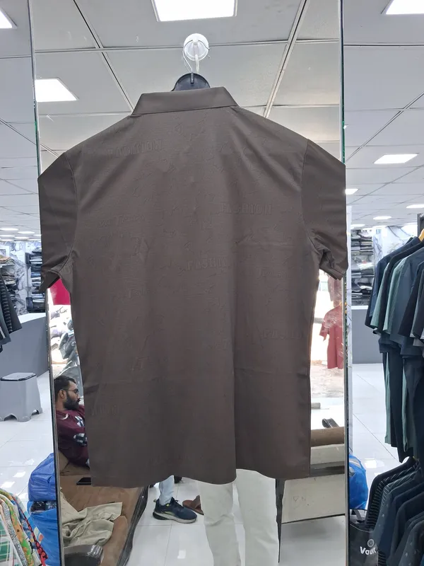 Brown_Imported_Lycra_Solid_Polo_T-Shirt_For_Men