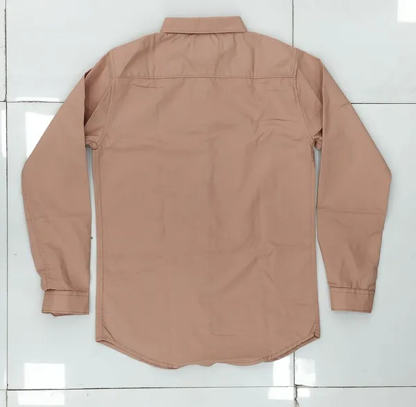 Peach_Cotton_Solid_Formal_Shirt_For_Men