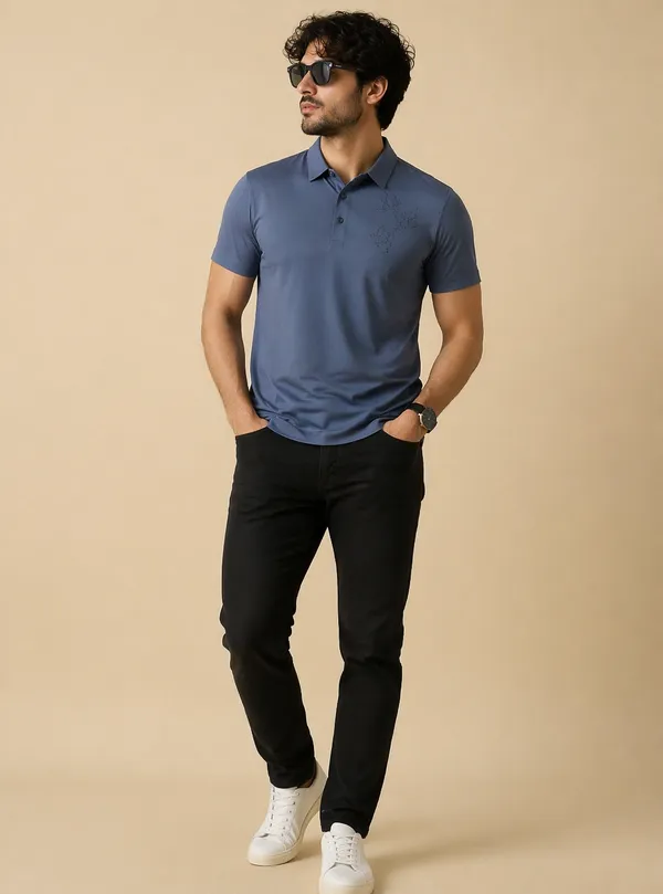 Navy_Blue_Imported_Lycra_Solid_Polo_T-Shirt_For_Men