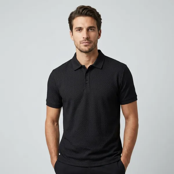 Black_Imported_Lycra_Solid_Polo_T-Shirt_For_Men