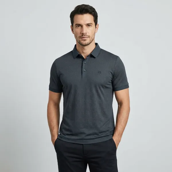 Dark_Grey_Imported_Lycra_Solid_Polo_T-Shirt_For_Men