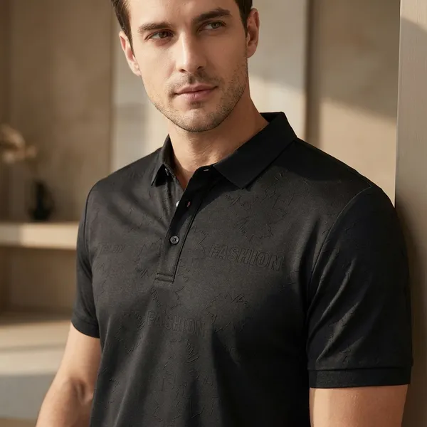 Black_Imported_Lycra_Solid_Polo_T-Shirt_For_Men