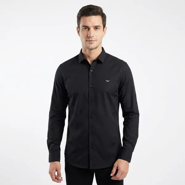Black_Cotton_Solid_Formal_Shirt_For_Men