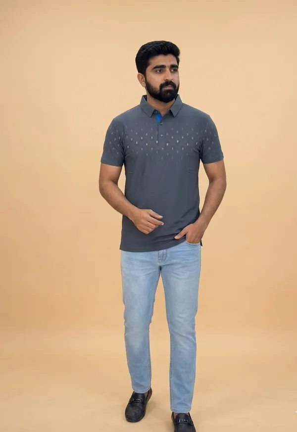 Dark_Grey_Imported_Lycra_Solid_Polo_T-Shirt_For_Men