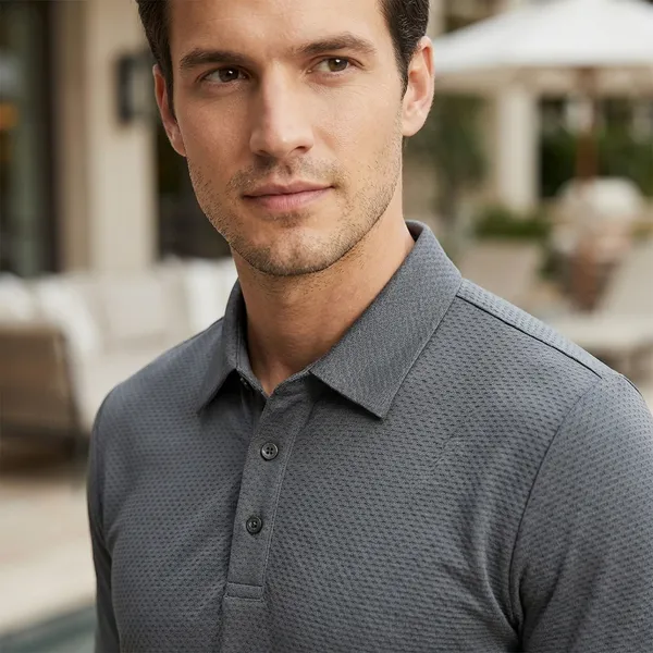 Grey_Imported_Lycra_Solid_Polo_T-Shirt_For_Men