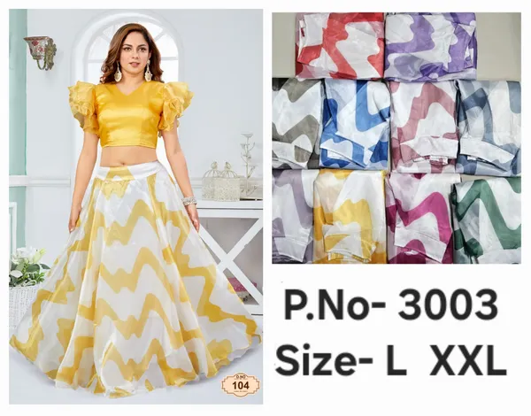 Tissue_Yellow_And_White_Chevron_Lehenga_Set_With_Ruffle_Sleeve_Crop_Top