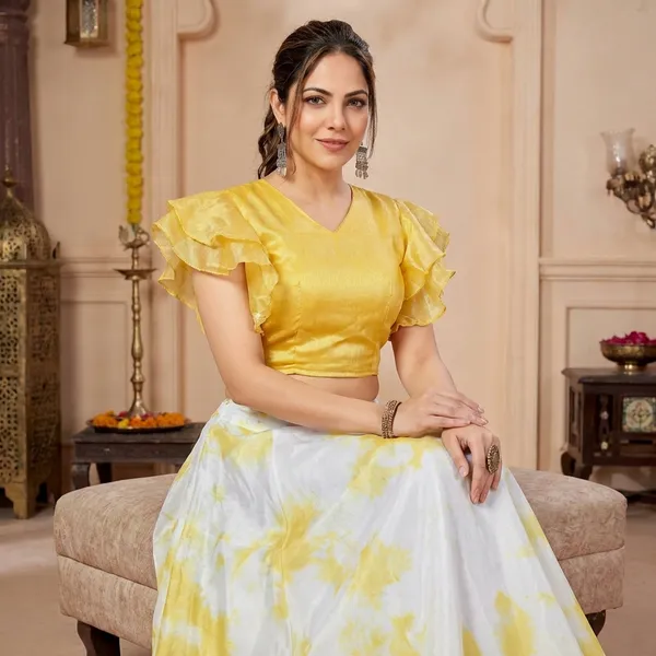 Tissue_Yellow_Tie-Dye_Crop_Top_And_Skirt_Set