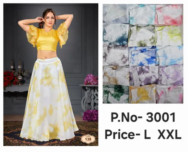 Tissue_Yellow_Tie-Dye_Crop_Top_And_Skirt_Set