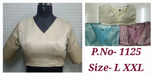 Women'S_Imported_Foil_V-Neck_Blouse
