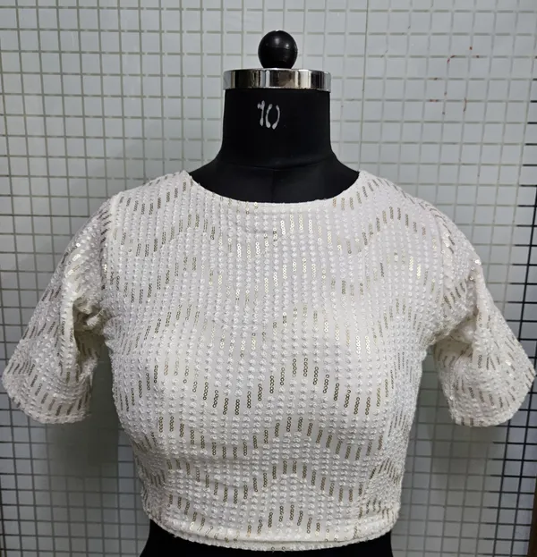 White_Sequin_Embellished_Blouse