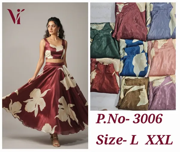 Women'S_Floral_Print_Crop_Top_And_Skirt_Set
