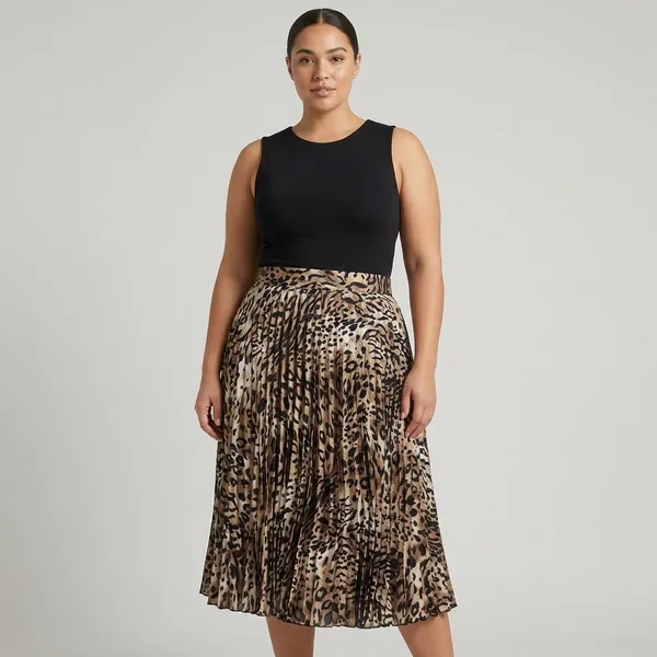 Satin_Pleated_Animal_Print_Skirt