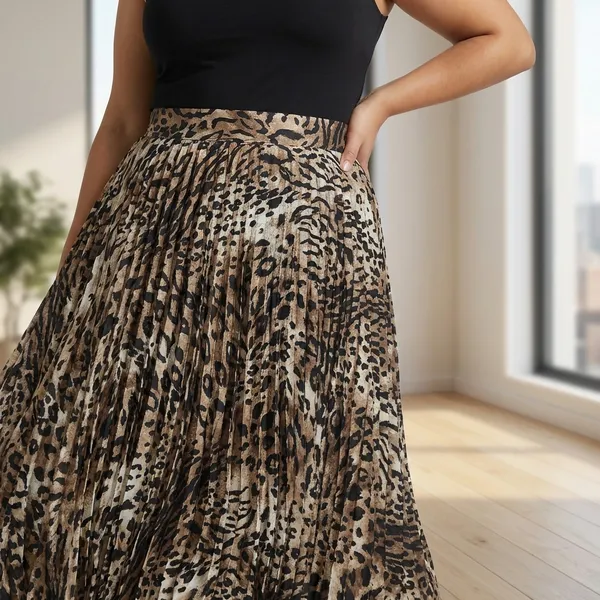 Satin_Pleated_Animal_Print_Skirt