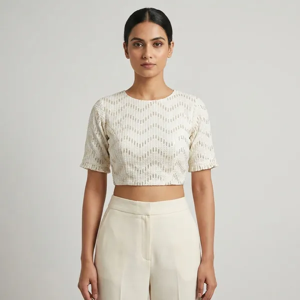 White_Sequin_Embellished_Blouse