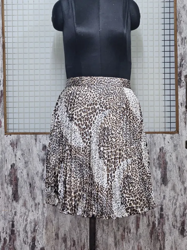 Women'S_Animal_Print_Pleated_Mini_Skirt