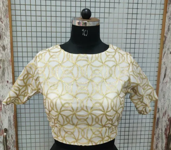 Women'S_Gold_Embroidered_Crop_Top_Blouse_-_Elegant_Traditional_Wear