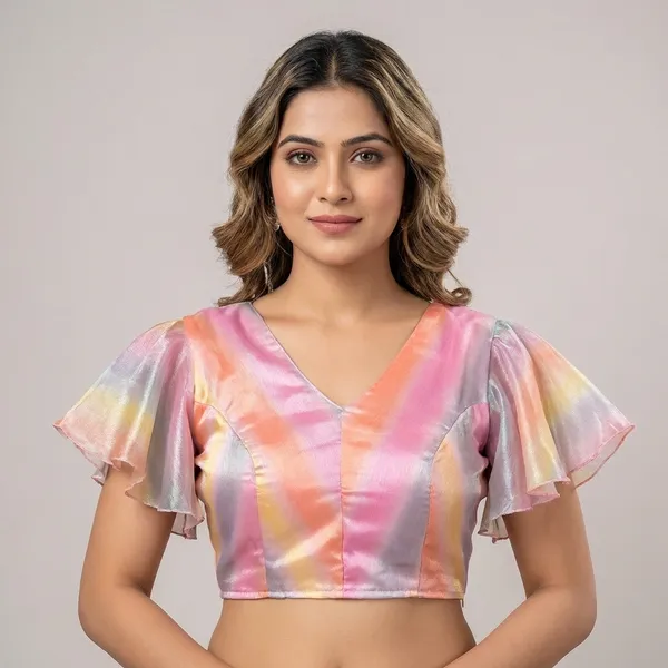 Pastel_Rainbow_Iridescent_Flutter_Sleeve_Blouse