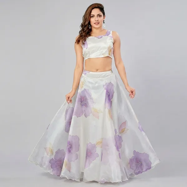 Tissue_Floral_Print_White_And_Purple_Lehenga_Choli_Set