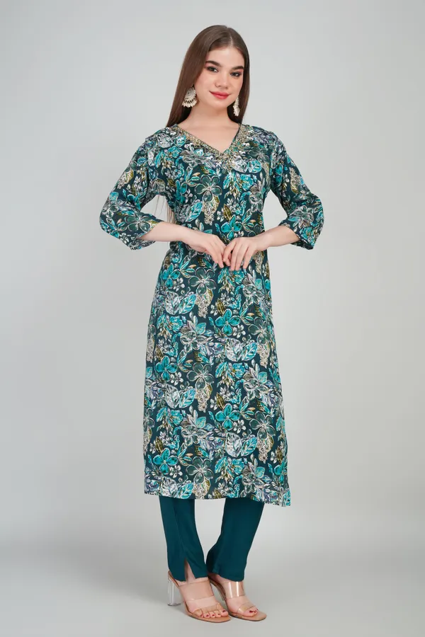 Women_Rayon_Kurta_And_Trouser_With_Dupatta_Set_Elegant_Party_And_Festive_Wear