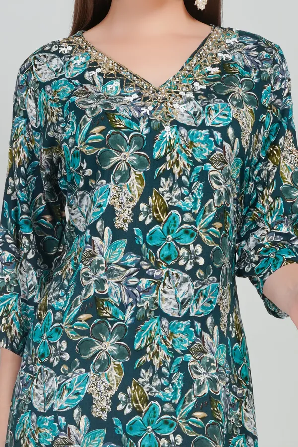 Women_Rayon_Kurta_And_Trouser_With_Dupatta_Set_Elegant_Party_And_Festive_Wear