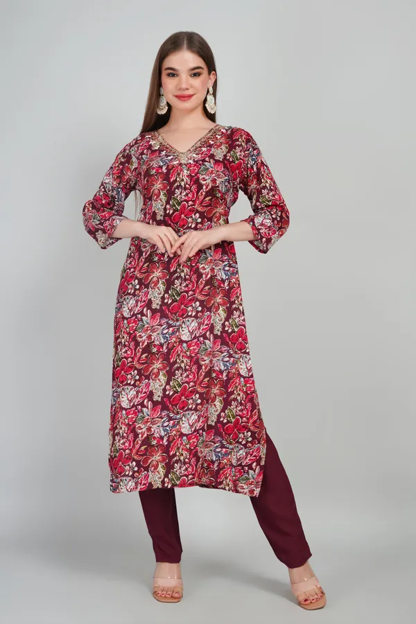 Women_Rayon_Kurta_And_Trouser_With_Dupatta_Set_Elegant_Party_And_Festive_Wear