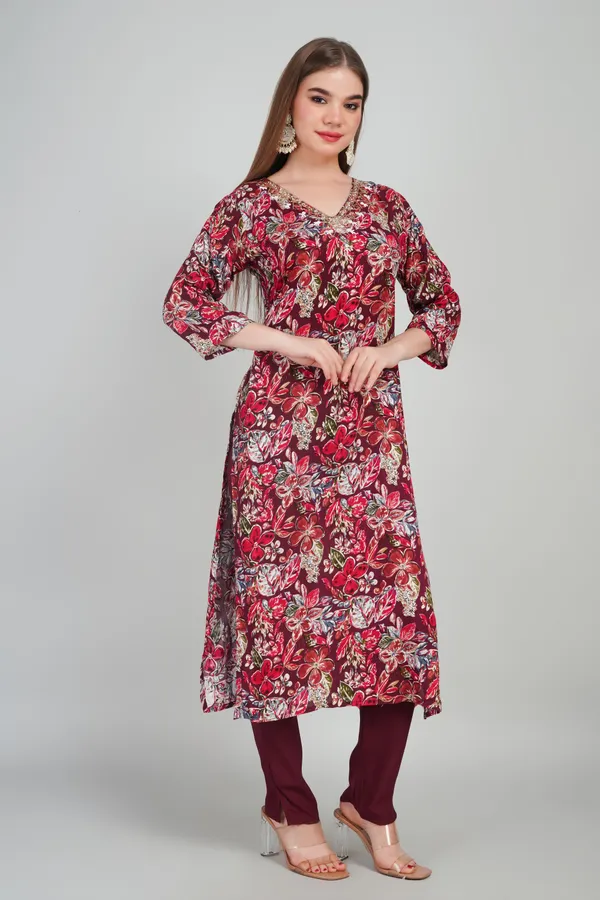 Women_Rayon_Kurta_And_Trouser_With_Dupatta_Set_Elegant_Party_And_Festive_Wear