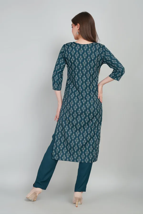 Women_Rayon_Kurta_And_Trouser_With_Dupatta_Set_Elegant_Party_And_Festive_Wear