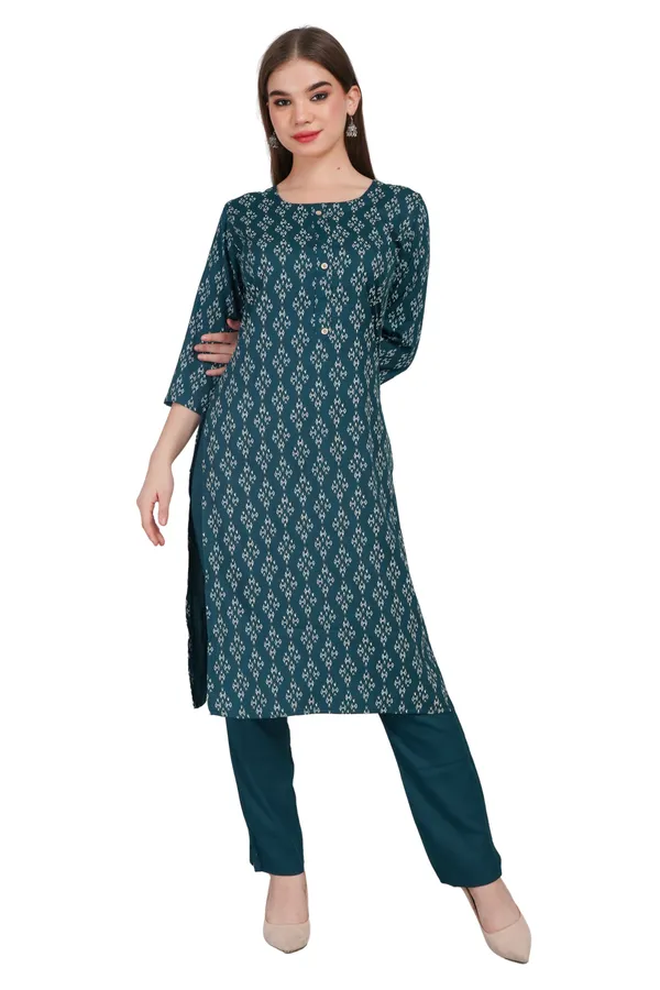 Women_Rayon_Kurta_And_Trouser_With_Dupatta_Set_Elegant_Party_And_Festive_Wear