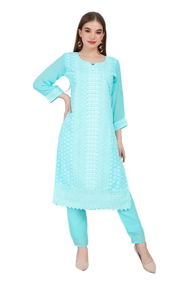 Women_Georgette_Kurta_And_Trouser_With_Dupatta_Set_Elegant_Party_And_Festive_Wear