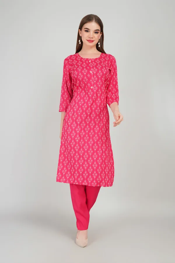 Women_Rayon_Kurta_And_Trouser_With_Dupatta_Set_Elegant_Party_And_Festive_Wear