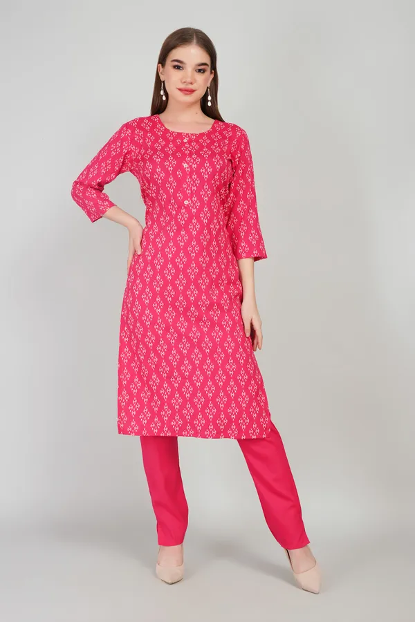 Women_Rayon_Kurta_And_Trouser_With_Dupatta_Set_Elegant_Party_And_Festive_Wear