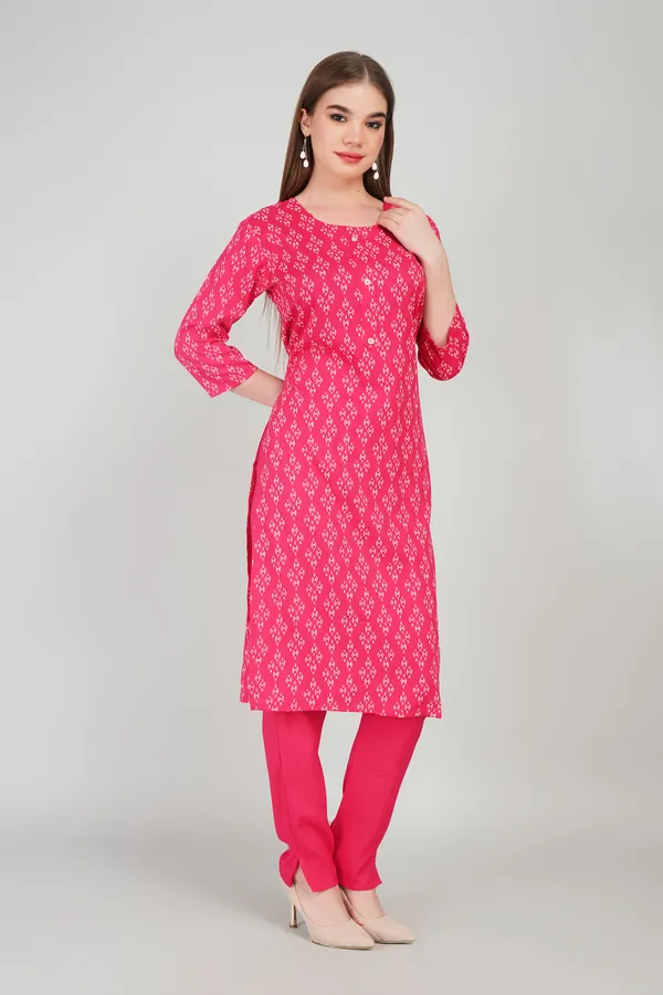 Women_Rayon_Kurta_And_Trouser_With_Dupatta_Set_Elegant_Party_And_Festive_Wear
