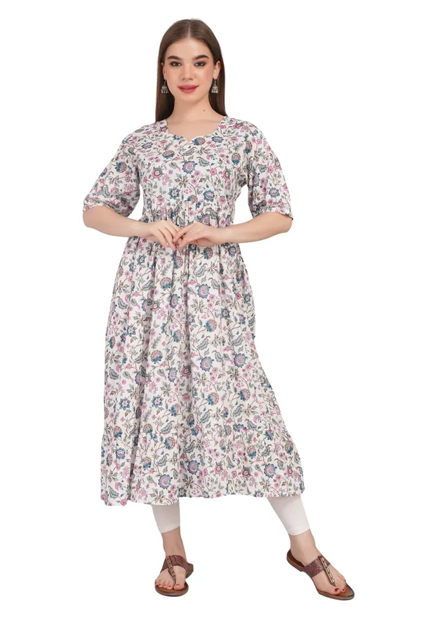 White_Women_Cotton_Kurti_Elegant_Party_And_Festive_Wear