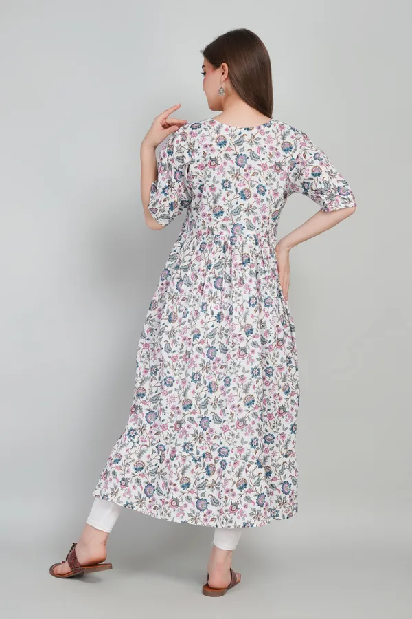 White_Women_Cotton_Kurti_Elegant_Party_And_Festive_Wear