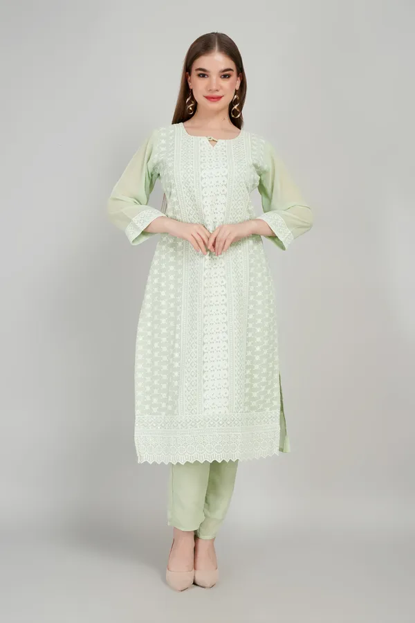 Women_Georgette_Kurta_And_Trouser_With_Dupatta_Set_Elegant_Party_And_Festive_Wear