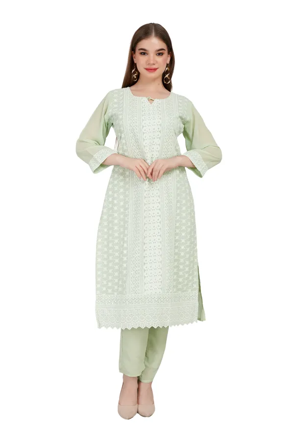 Women_Georgette_Kurta_And_Trouser_With_Dupatta_Set_Elegant_Party_And_Festive_Wear