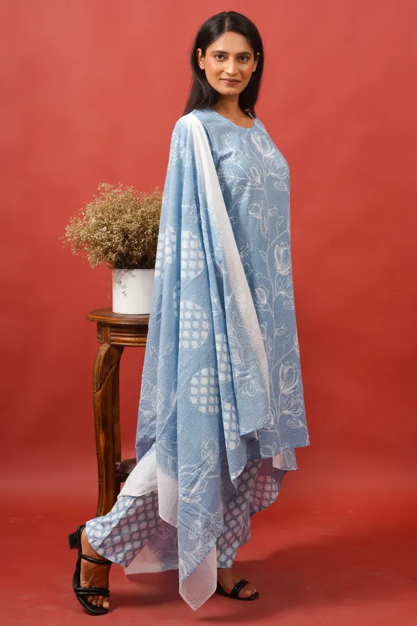 Women_Cotton_Kurta_And_Trouser_With_Dupatta_Set_Elegant_Party_And_Festive_Wear_For_Women