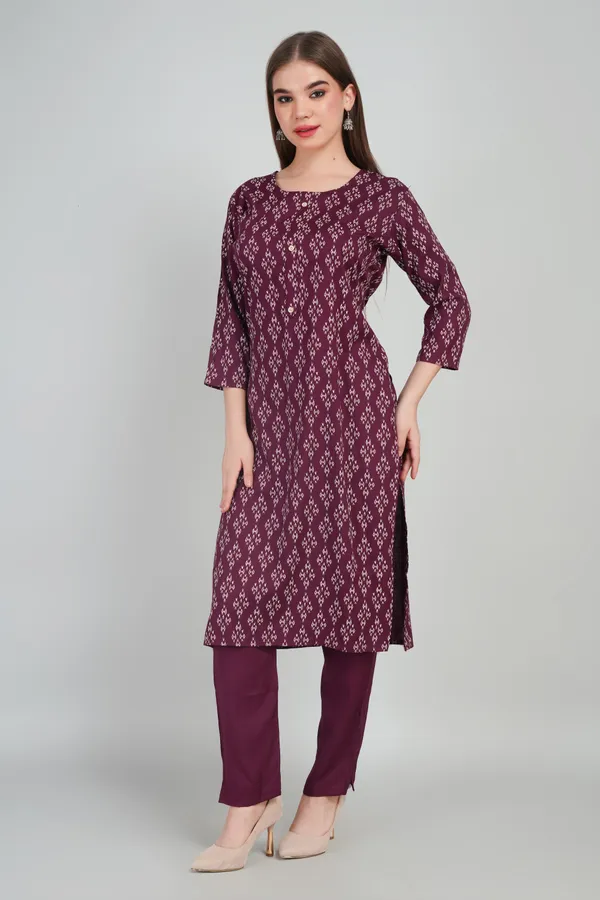 Women_Rayon_Kurta_And_Trouser_With_Dupatta_Set_Elegant_Party_And_Festive_Wear