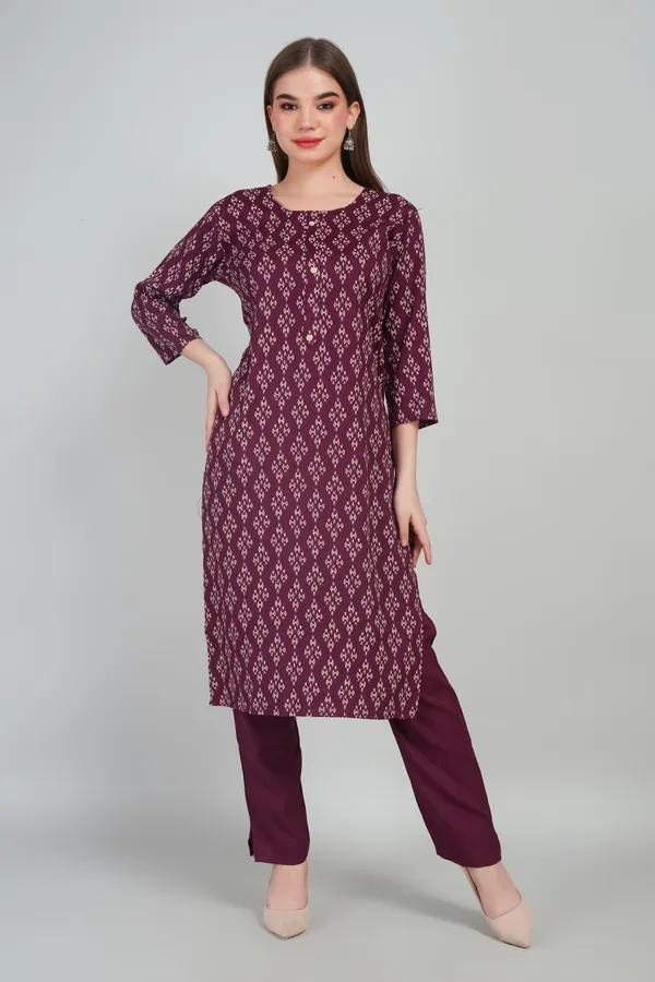 Women_Rayon_Kurta_And_Trouser_With_Dupatta_Set_Elegant_Party_And_Festive_Wear