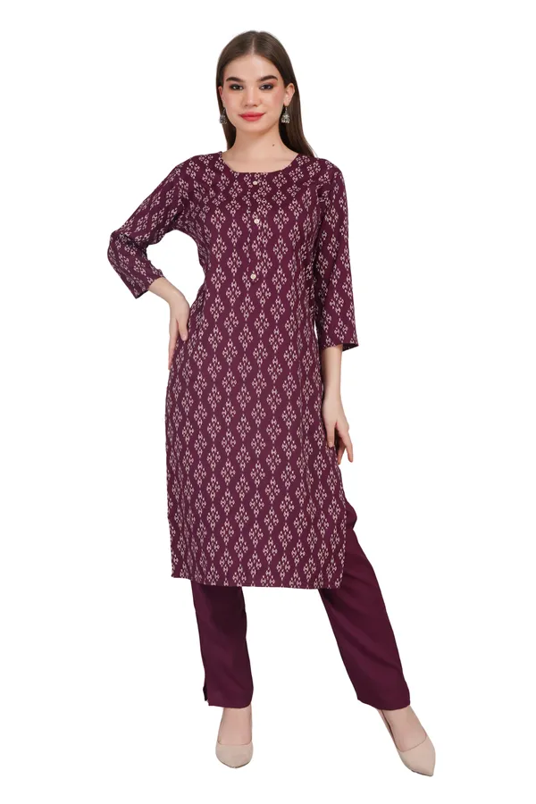 Women_Rayon_Kurta_And_Trouser_With_Dupatta_Set_Elegant_Party_And_Festive_Wear